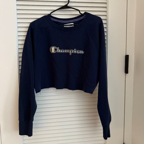Champion Sweater Cropped Vintage Size XL - Picture 2 of 4